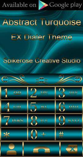 Abstract Turquoise Go Launcher theme screenshot 4