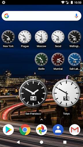 World Clock Widget скриншот 1