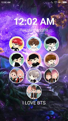 BTS Lock Screen 3 تصوير الشاشة