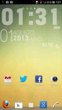 Sense Clock Live Wallpaper screenshot 2