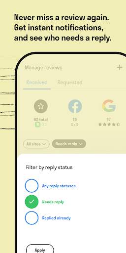 Chalkboard: Customer Reviews for Google, Facebook screenshot 5