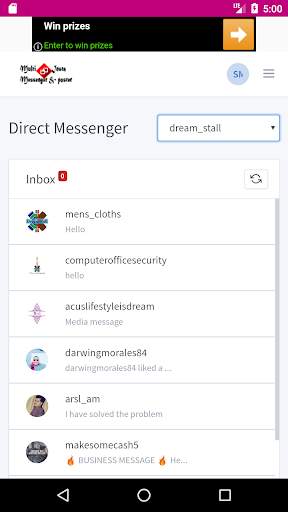 Multiple Accounts Messenger & Poster For Instagram screenshot 9