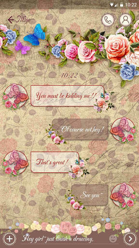 GO SMS ALISA THEME screenshot 2