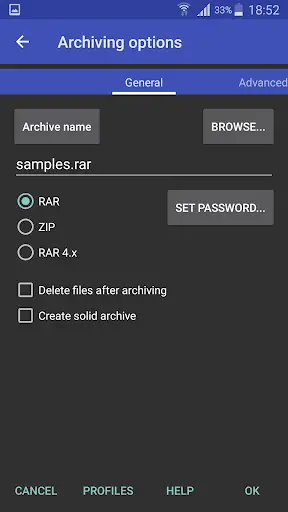 RAR screenshot 4