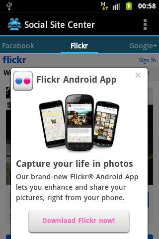 Social Sites Center (Hub) screenshot 4