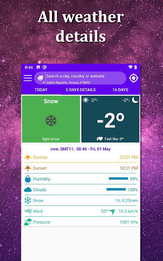 Weather - weather forecast screenshot 1