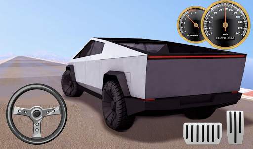 City Driving Tesla Cybertruck Eco SUV screenshot 3