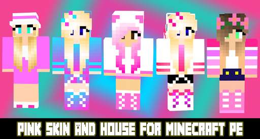 girls Skin&Pink House😍 for girls in Minecraft PE screenshot 1