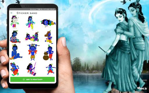 Lord Krishna stickers Laddu gopal stickers screenshot 10