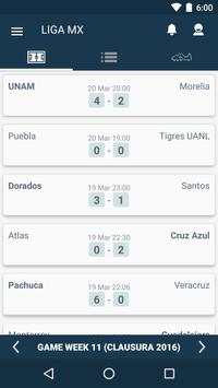 Mexico Football League - Liga MX Scores & Results screenshot 1