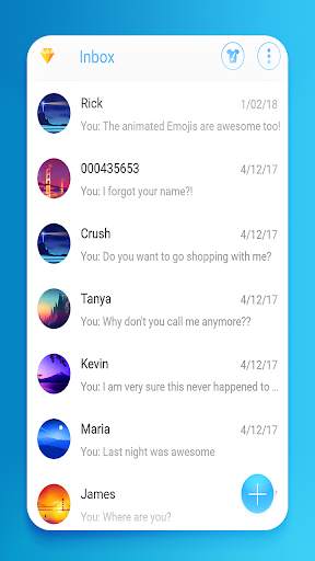 Latest keyboard and messenger SMS 2021 theme screenshot 2