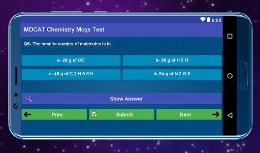 MDCAT Chemistry Mcqs Test скриншот 5