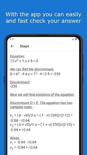 Quadratic Equation Solver screenshot 5