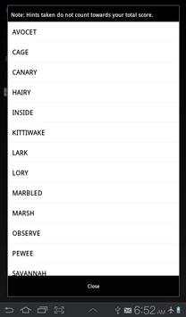 Bird Word Search screenshot 16