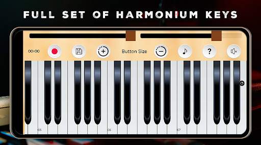 Harmonium Piano - Harmonium Musical Keyboard screenshot 3