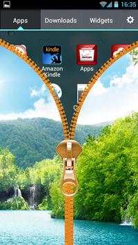 Nature Zip Lock Screen Theme 4 تصوير الشاشة