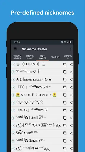 Nickname Creator For FF screenshot 3