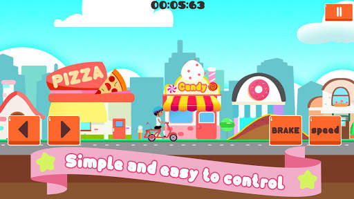 Girls run bike: Real bike racing screenshot 1