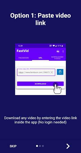 FaceVid: Video Downloader for Facebook screenshot 1