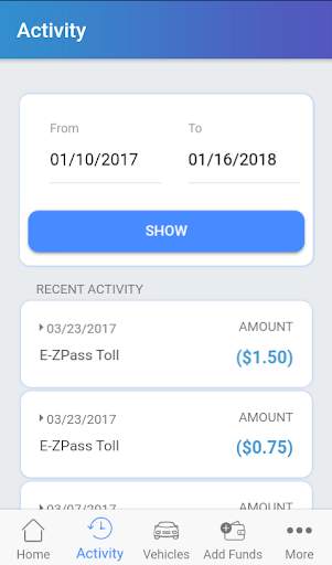 EZPass MA 2 تصوير الشاشة
