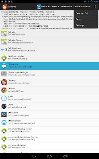 Checkey: info on local apps screenshot 2