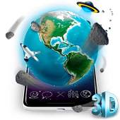 3D Earth Asteroid in Space Live Theme 1.1.1