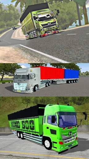 Mod Truk Hino Trailer Kontainer screenshot 1
