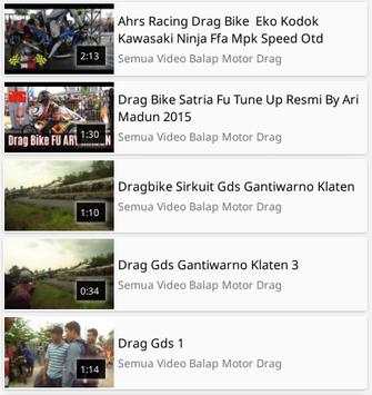 Video Balap Motor Mobil Drag screenshot 1