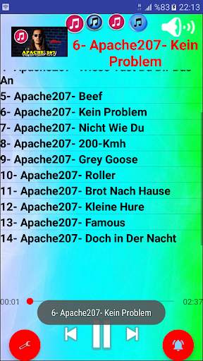 Apache 207 Best Songs - Listen Offline screenshot 2