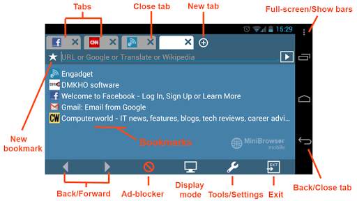 MiniBrowser BETA 6 تصوير الشاشة