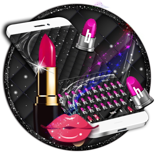 Pink Lipstick Keyboard Theme icon