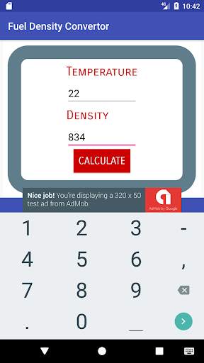 Fuel Density Converter screenshot 3
