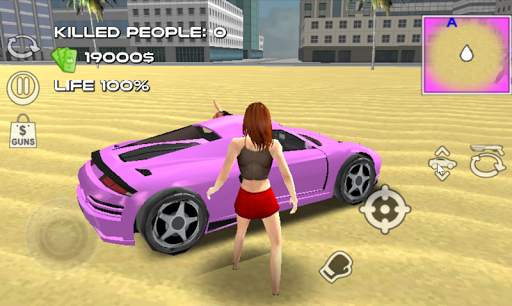 👧 Miami Crime Simulator Girl स्क्रीनशॉट 8