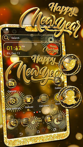 New Year Launcher Theme screenshot 1