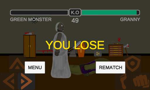 2D Granny x Green Monster Fighting Game screenshot 4