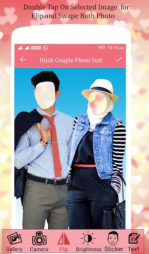 Hijab Couple Photo Suit screenshot 2