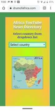 Africa YouTube News Directory screenshot 2