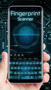 Fingerprint Scanner Keyboard Theme screenshot 1