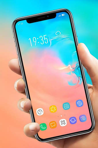 Abstract theme Colorful art Galaxy S10 screenshot 4