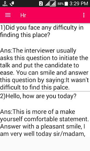 Fresher Interview Q & A screenshot 3