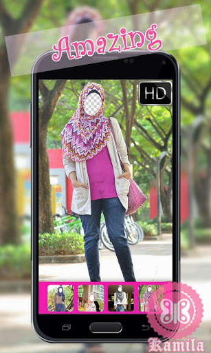 Hijab Jeans Selfie Camera screenshot 2