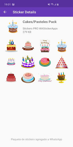 Stickers Feliz Cumpleaños 🎂 Saludos Feliz Cumple screenshot 7