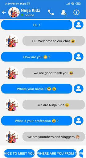Ninja Kidz TV Game Fake Call & Video 4 تصوير الشاشة