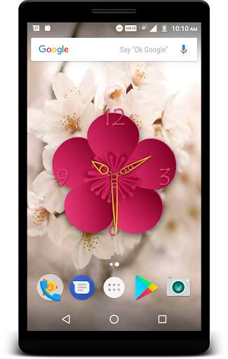 Sakura Clock Live Wallpaper screenshot 3