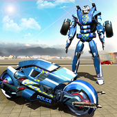 Police Moto Robot Superhero icon