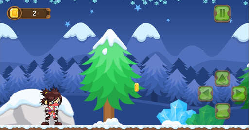 Ninja Princess vs Zombies 2D arcade platform game screenshot 1