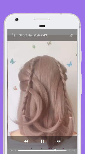 Short Hairstyle - Video Step By Step Offline screenshot 3