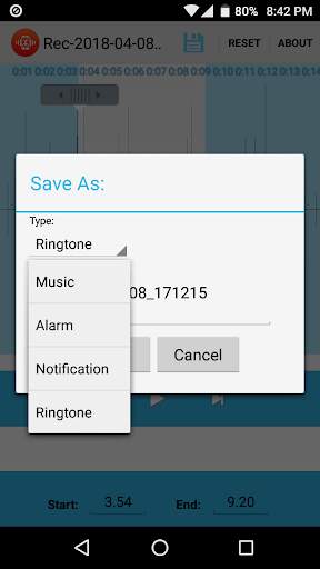 MP3 Cutter Tone Maker screenshot 4