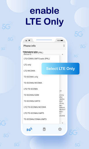 5G Force LTE Only-5G-4G-3G wifi Network Mode screenshot 4