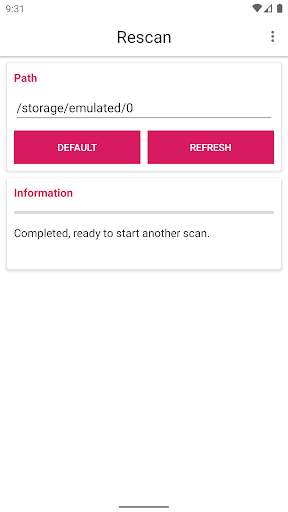 Rescan SD Media Card - Refresh your media screenshot 2